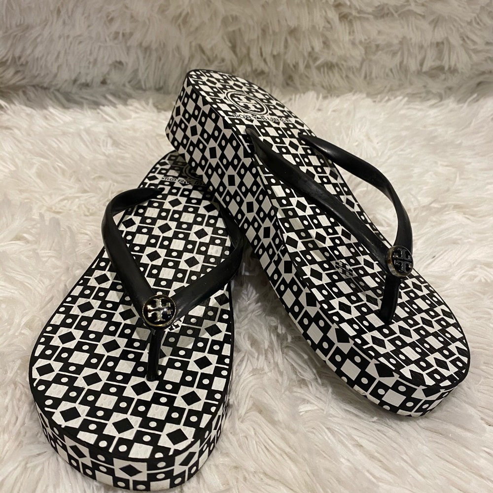 Tory Burch Wedge Flip Flops